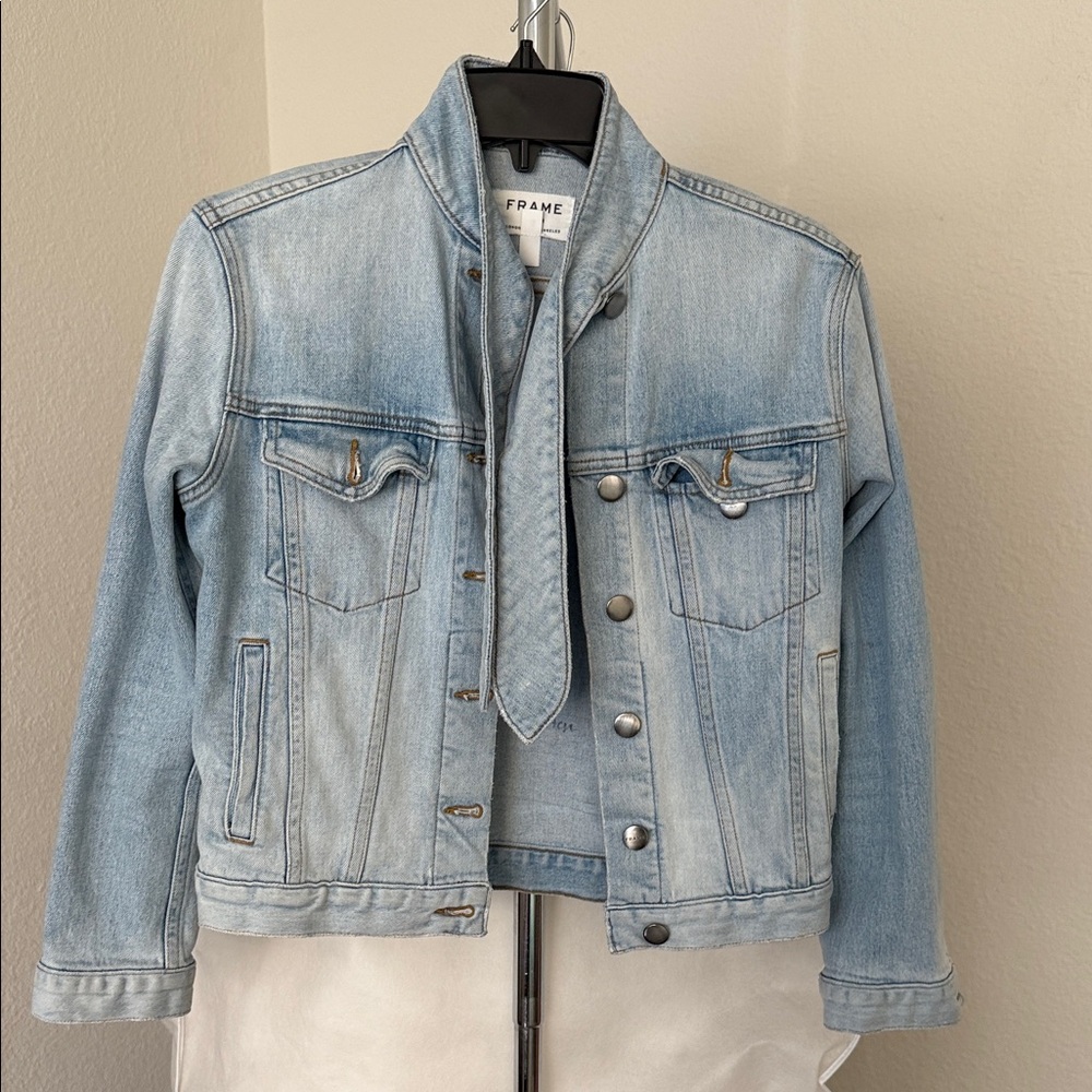 Frame Denim Classic Light Blue Jean Jacket